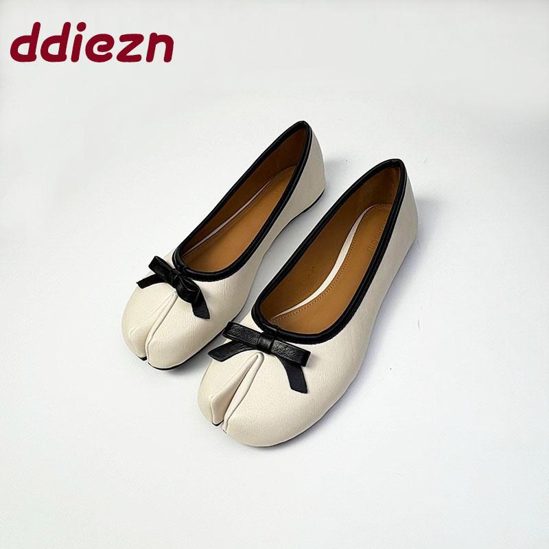 Fashion Female Butterfly-Knot Footwear Flats  Slip On Shoes For Ladies Fashion Strange Toe Women Flats Shallow Shoes Summer Spring