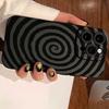 Creative Spiral Pattern Graphic Phone Case For iPhone 16 15 14 13 12 11 X XR XS SE2 SE 8 7 Plus Pro Max Mini Silicone Back Cover