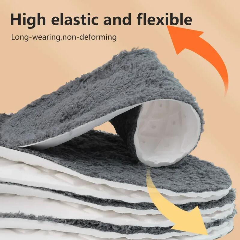 2pcs/pair Self Heated Thermal Insoles for Feet Winter Warm Wool Thermal Memory Foam for Men Women Sports Shoes Self-heating Shoe Pads