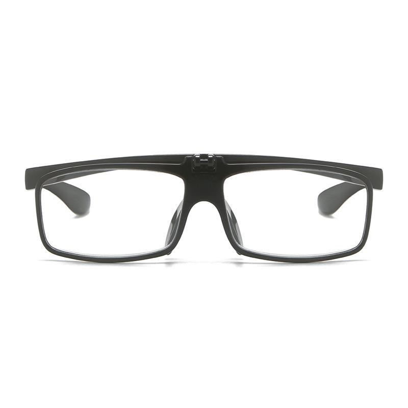 Men's Anti-Blue Light Reading Glasses, Large Frame, Business Style, Spring Hinges