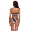 Bikini Set Ins Retro Black Strapless Bra Floral Bowknot Luxury Brazilian Women Swimsuit Beach