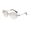 Cat Eye Metal Borderless Retro Men Women Sunglasses Fashion Trend Outdoor Sunscreen Sunshade Street Photography Glasses