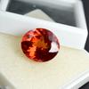 Natural Orange Sapphire Loose Gemstone Ceylon Oval Cut 16.35 ct September Birthday Birthstone