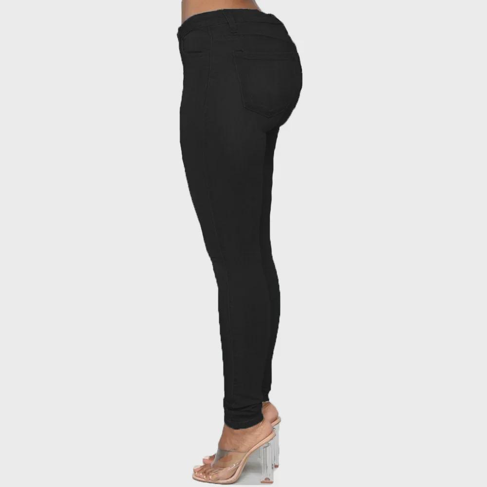 European-American Style Women's Plus Size Pencil Jeans - Sexy, Tight, Hip-Lifting JN01