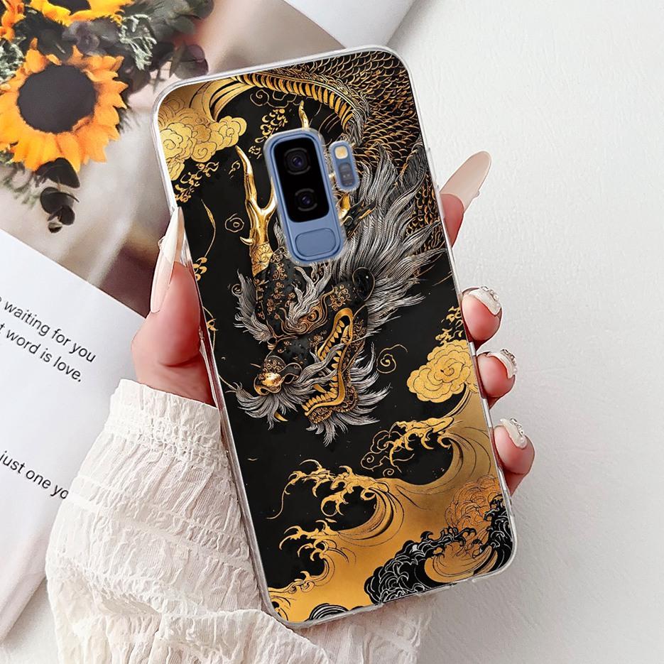 For Samsung Galaxy S9 Case SM-G960F Cute Cat Painted Cover Soft Slim Phone Case For Samsung S9 Plus S 9 Galaxy S9+ SM-G965F Bags