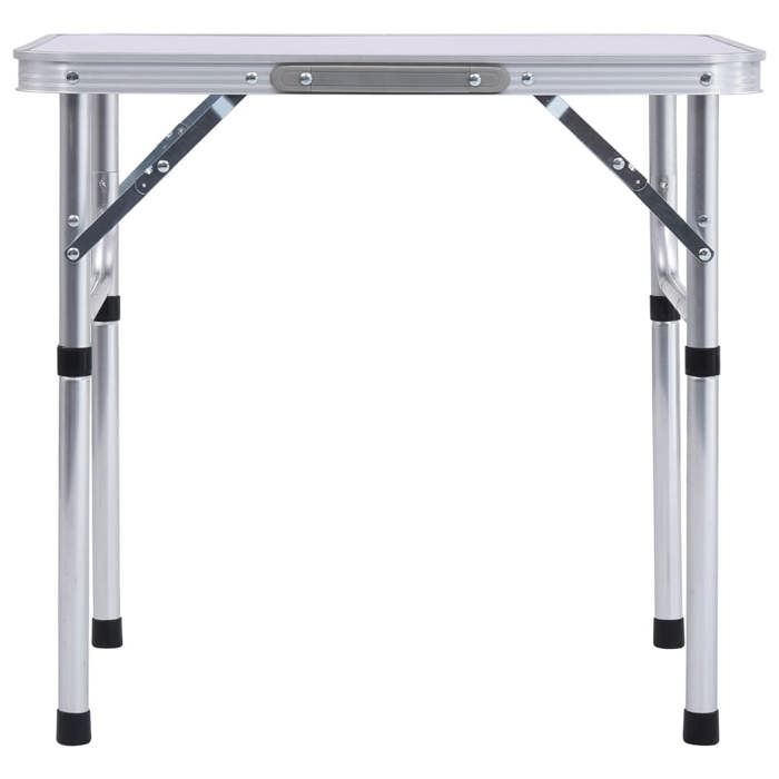 VidaXL Table Pliable de Camping Table Pliable de Jardin Table de Randonnée Table d'Exterieur Table de Pique-nique Blanc 48178