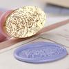Wax Seal Stamp-Words Phrases Sealing Wax Stamp Flower Sealing Stamp for Envelope Wedding Invitations Card Decorations