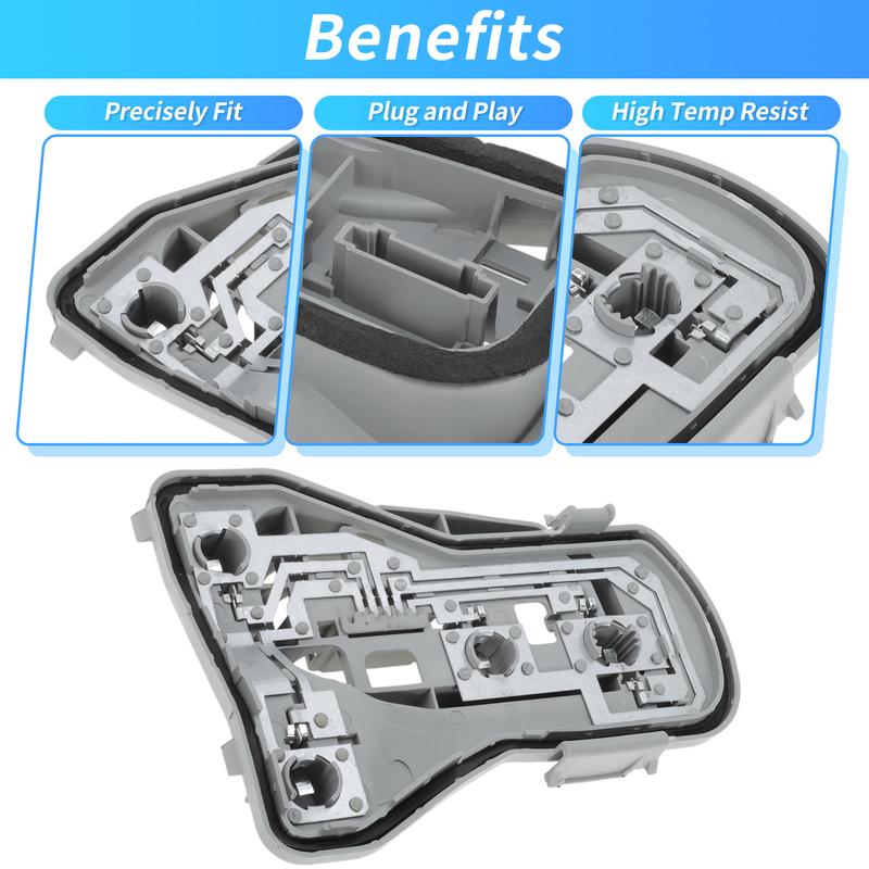 X Autohaux Rear Left Tail Light Socket Wiring for Volkswagen Polo 2006-2010 No.6QD945257A