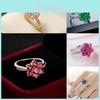 Crossborder Fashion Jewelry Ring With Colorful Zirconia And Gold Plating For Women