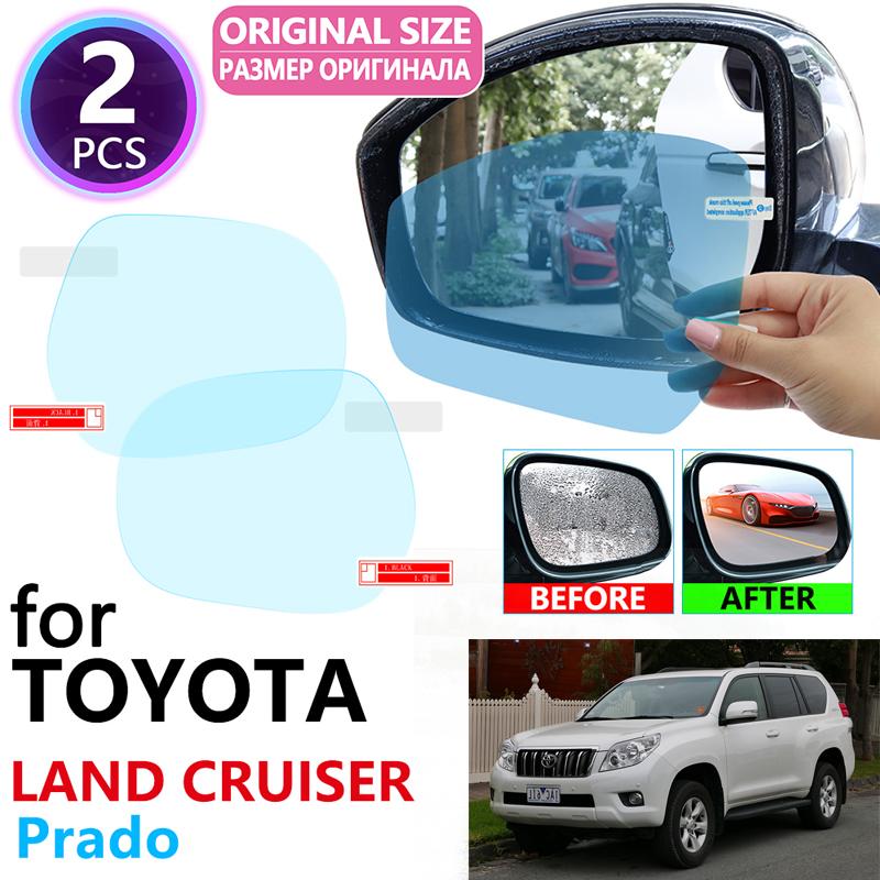 

for Toyota Land Cruiser Prado 120 150 J120 J150 ~2022 Full Cover Rearview Mirror Rainproof Anti Fog Film Prado J150