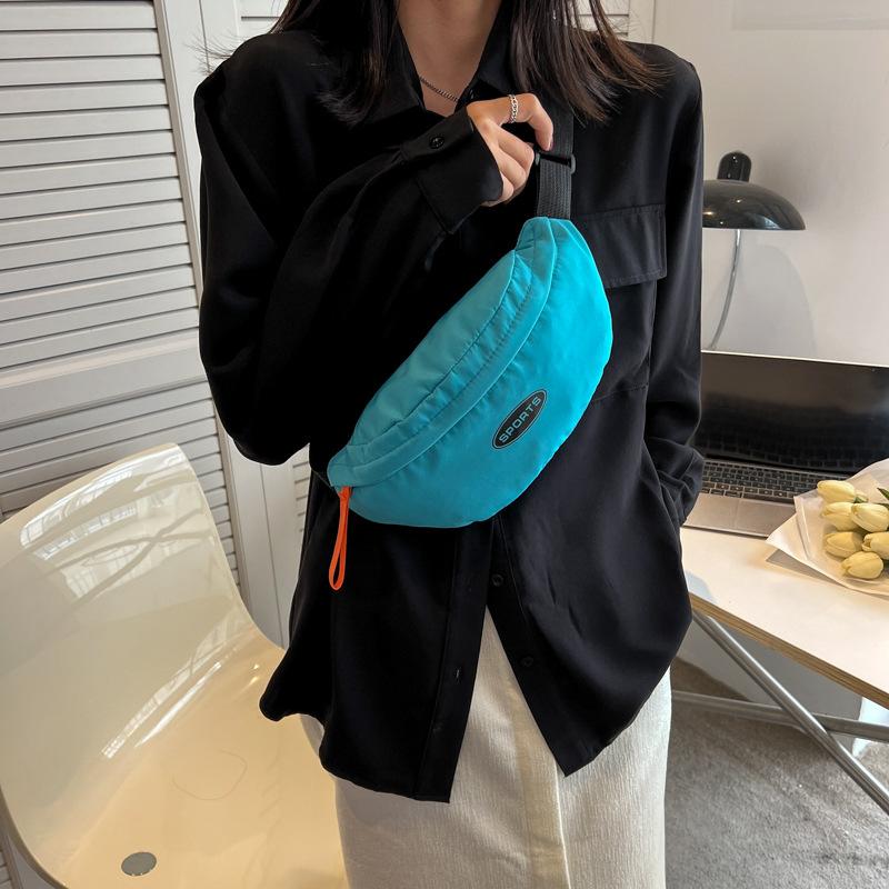 

Модная брендовая нагрудная сумка, мужская нишевая повседневная сумка-мессенджер, крутой рюкзак, спортивный карман, простая сумка для мобильного телефона, женская сумка на плечо 30X14X8cm синий