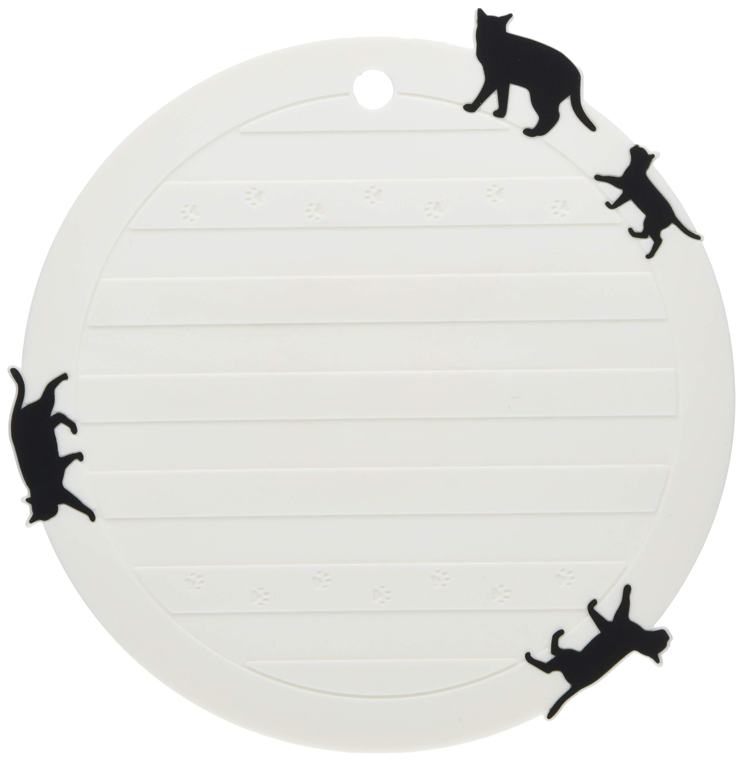 Onishi Ken Seihan Pot Cat Silicone Pot Holder Co., Ltd. Holder, White, Shape, ASC-1403 белый