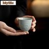 2pc/lot Yaozhou Kiln Lotus Petals Teacup Japanese Tea Bowl Cup For Tea Tea-tasting Meditation Cup Jianzhan Master Cups Gift 80ml