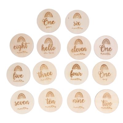 14 Stück Holzscheiben Premium Naturholz Glänzende Oberfläche Giftfrei Antiallergisch Breite Anwendung Holz