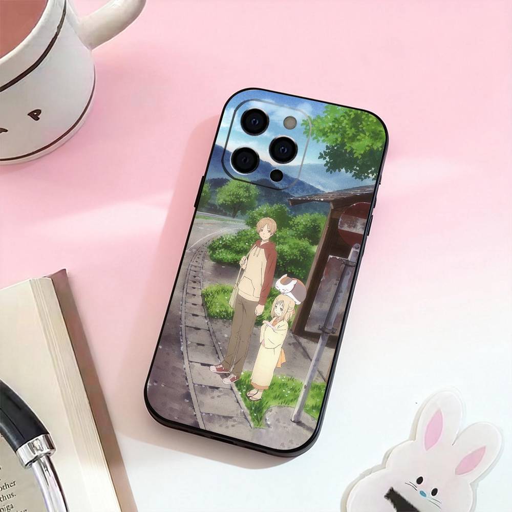 

Чехол для телефона Аниме S-Sensei N-Natsume Для iPhone 17,16,15,14,13,12,11 Plus,Pro Max, Мягкий силиконовый Черный чехол iPhone16pro