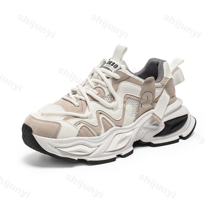 Fashion Men's Fashion Trend Low Top Casual Thick Soled Shoes 2025 Autumn New Mesh Breathable Comfortable Versatile Niche Chunky sneakers