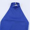 2025 Spring/Summer Women's Elegant Sexy Slim Fit Halter Neck Pleated Long Dress