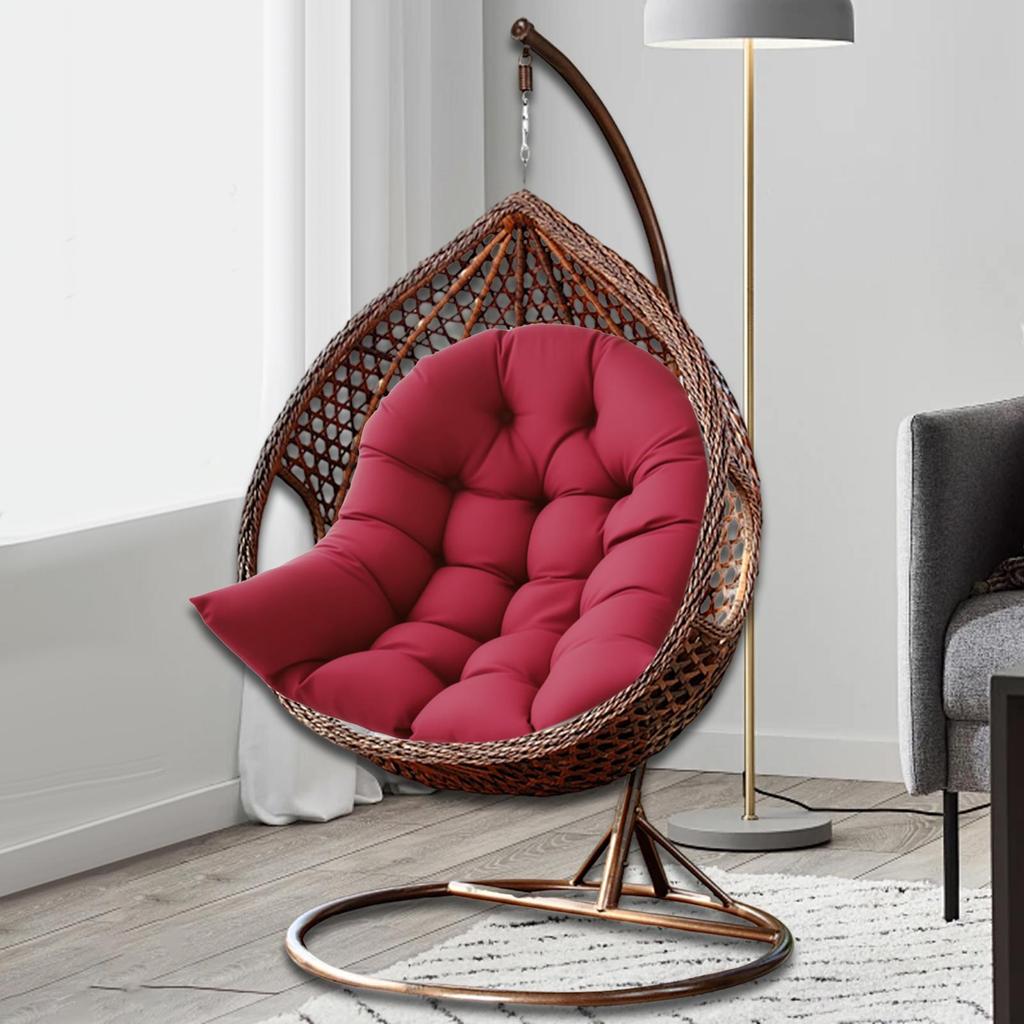 Hanging Egg Chair Cushion Soft Basket for Porch Office Outdoor