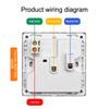 Universal Wall 86 Type Multifunctional Eight-Hole 5Pin Power Plug Two Or Three Plugs With 1Gang Switch Control Socket