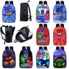 Durable Pj Mask Backpack For Kids With Vibrant 3d Cartoon Design And Adjustable Padded Straps
