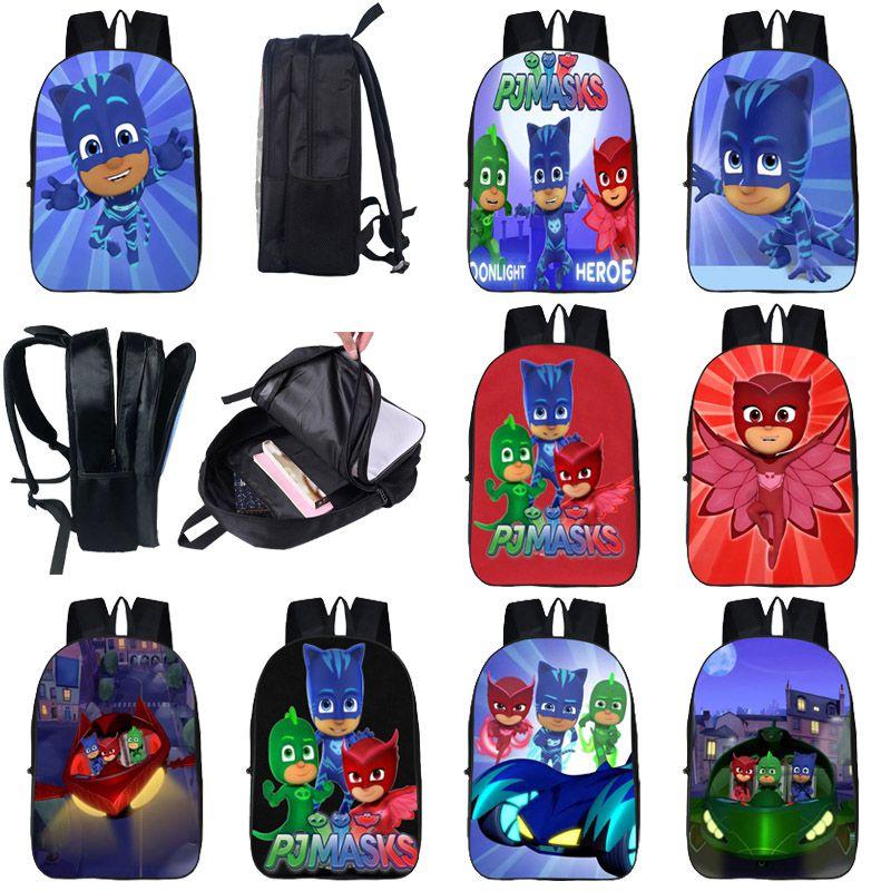 Durable Pj Mask Backpack For Kids With Vibrant 3d Cartoon Design And Adjustable Padded Straps