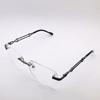 RSINC Rimless Frame | Spectacle Eyeglass Metal Cup For Men & Women for Fashion  TS250 56-16-143 C2 BR 3 (Gun Black) FR Gun Black TS250 C5 | BR 3