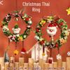 Handmade Chenille Stem Christmas Wreath Ornament - DIY Holiday Gift Hanging Decoration