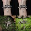 Wing Six Gorgeous Angel Cross Necklace Trendy Geometric Pendant With Durable Alloy Material