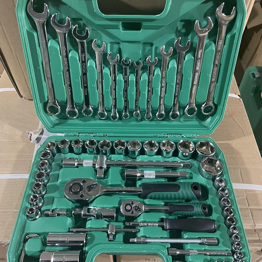 216-Piece Socket and Wrench Set for Auto Repair