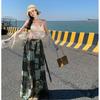 Bohemian Three-piece, Women's Seaside Vacation Fringed Sling Vest Bikini with Split Wide-leg Pants