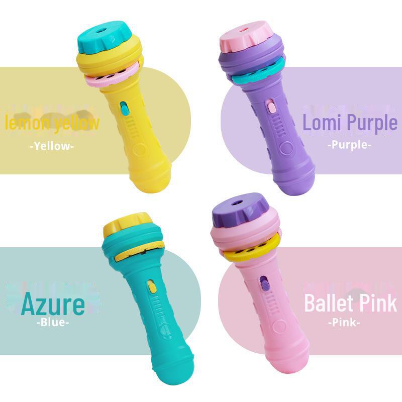 Luminous Projection Flashlight for Early Education - Children's Cognitive Light-up Toy