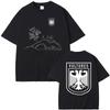 Rapper Kanye West Vultures New Music Album Graphic T Shirts Unisex Wounisex Hip Hop Fashion Oversized Tshirts Malecotton Tshirt Black
