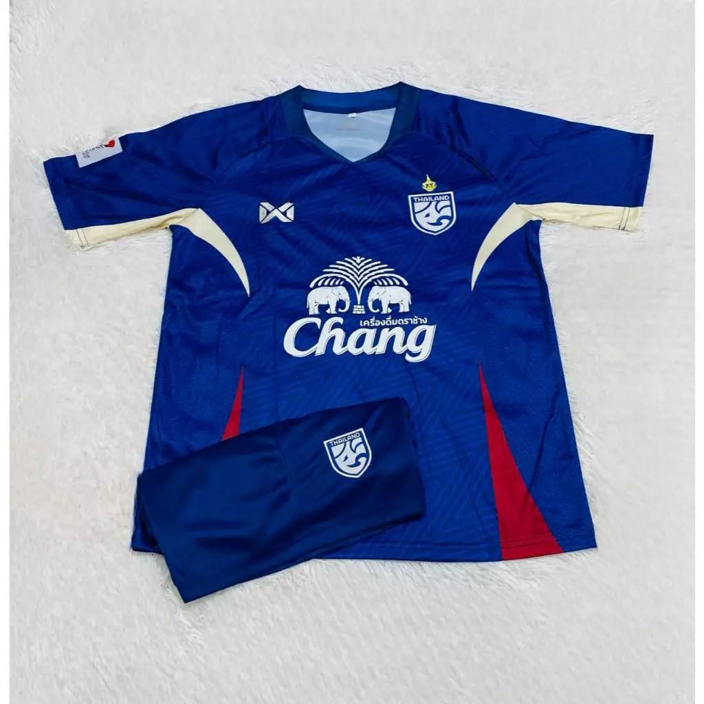 Thailand FOOTBALL SOCCER NATION TEAM JERSEY SHIRT HOME FAN Print Polo Unisex Men Women Quick Dry Short Sleeve Uniform Elephant Logo Sport