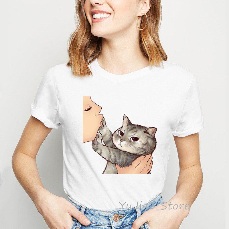 t shirt cat print