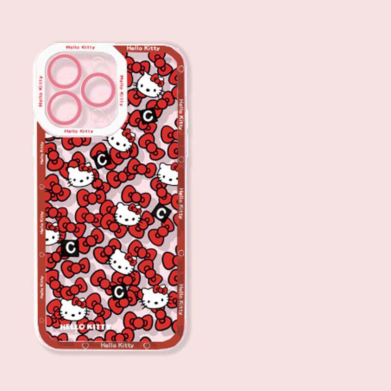 Cute Hello Kitty Transparent Casing For Xiaomi Redmi Note 15 Pro 15C 5G 14C Note 14 13 12 Pro Plus 13C 12C A5 5G 4G Case Cover