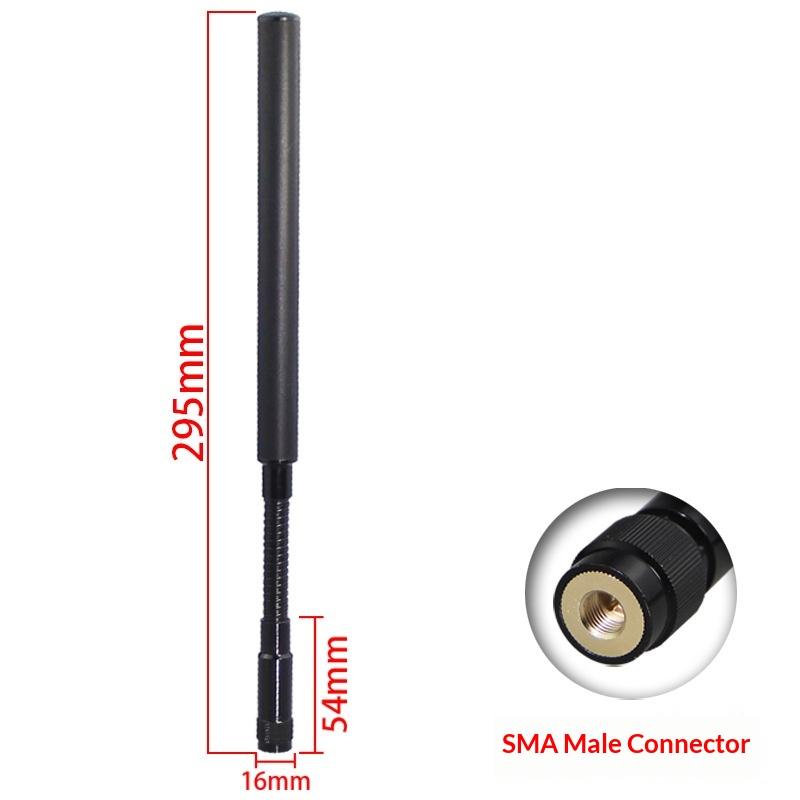 1Pcs Gooseneck Antenna 868-915Mhz 4G 5G Lte 2.4G 5.8G Uwb Omnidirectional Wifi Router External Remote Antenna Sma Male Head