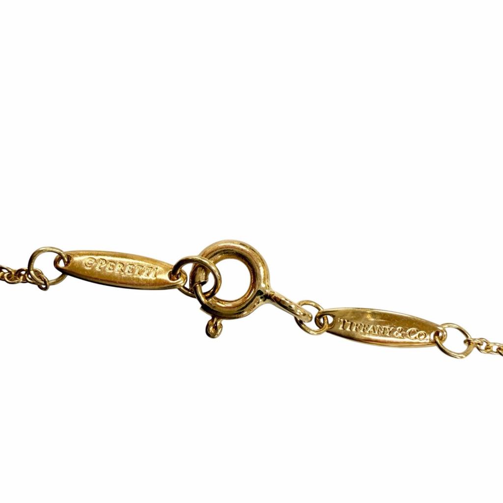 Great TIFFANY&Co. Necklace By the Yard 1P Diamond Necklace Yellow Gold 750 Women Used
