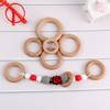 Kovict 3pc/Lot 40/50/55/60/65mm Natural Beech Wooden Ring DIY Crafts For Jewelry Making Home Decoration Handmade Accessories