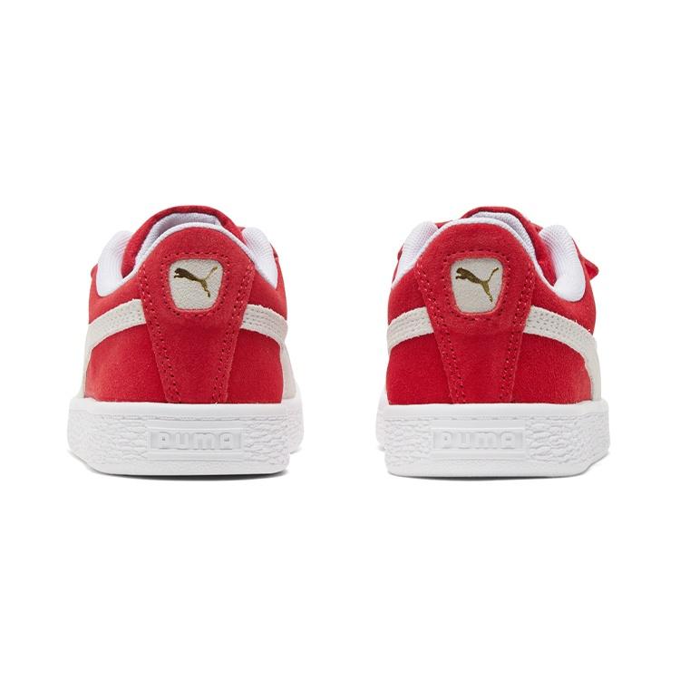 PUMA Suede Classic Xxi (Middle Kids) Casual Shoes White/Red Kids' 380563-02