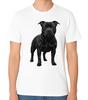 Staffordshire Bull Terrier T-Shirt Muscular Dog Breed Portrait Unisex Tee