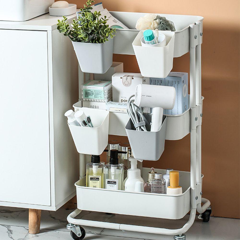 Organizer Storage Bucket Kitchen Container Toothbrush Storage Bathroom Organizer Hanging Basket