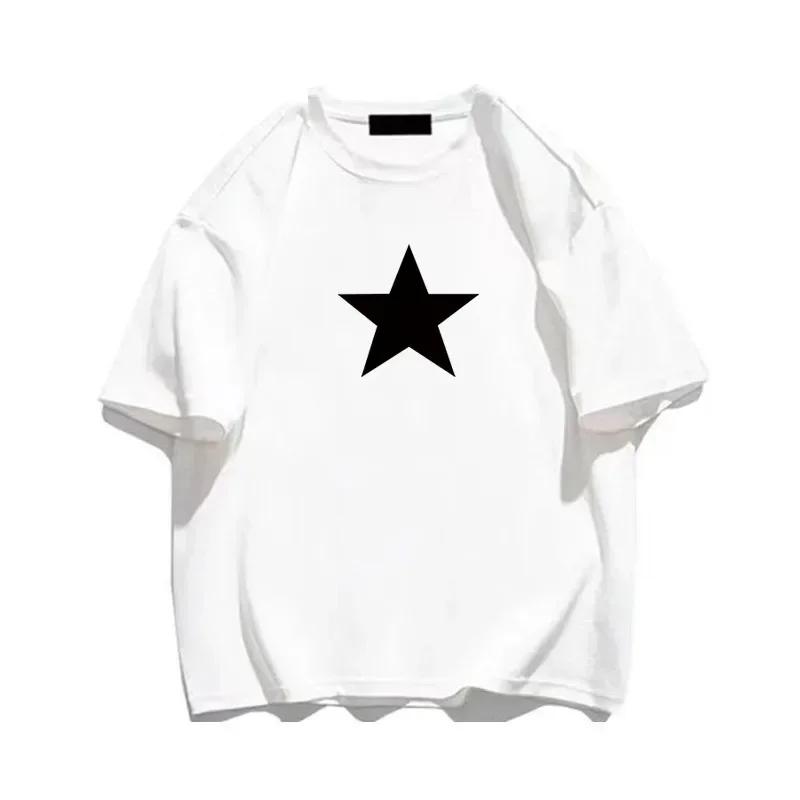 Korea Luxury Brand Cotton Printing Shirts 1977 Mens Womens Child Trend Streetwear Short Sleeve Fashion Crew Neck Shirt Boy Girl