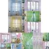 Country Style Floral Print Curtains Decorative Sheer Tulle Multiple Colors 106/79in