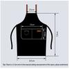 Kitchen Apron Waterproof Cross Adjustable Webbing Restaurant Bar Barbershop Work Apron