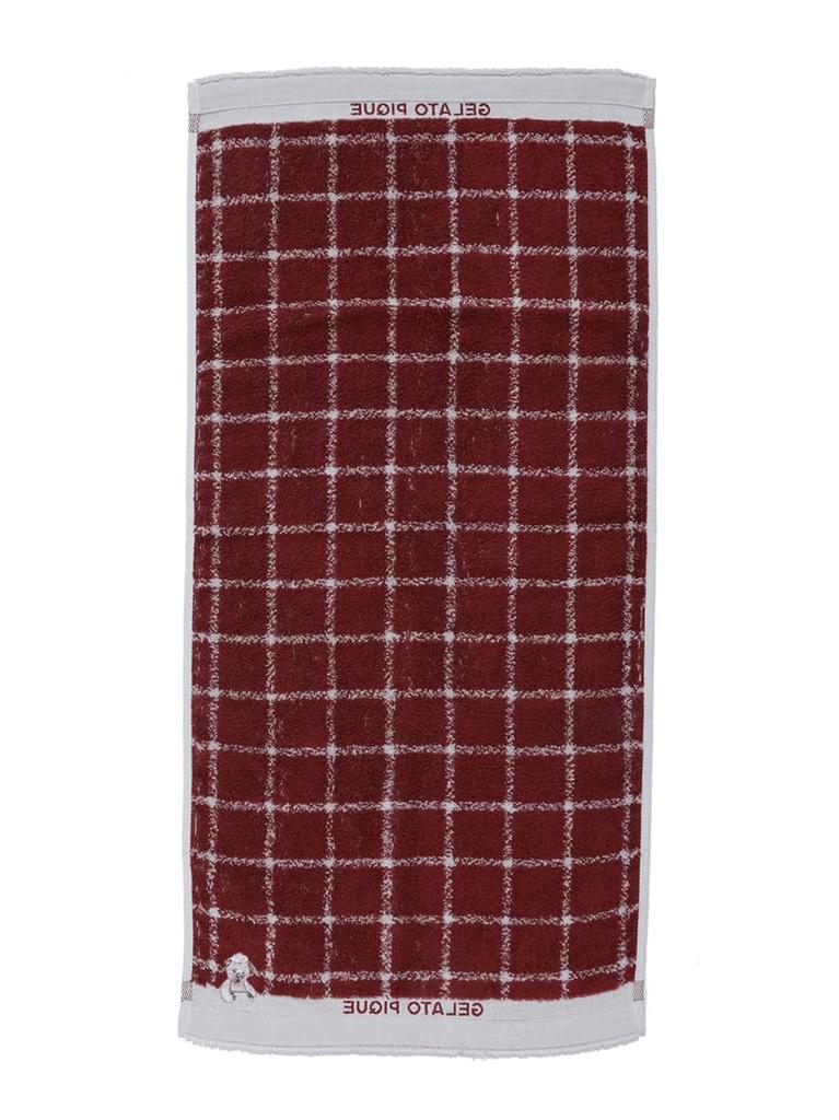 Gelato Pique Bear Face Towel PWGG254553 Red F Women's