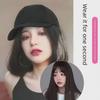 Women's Fashion Duckbill Hat with Wig - Bob Head Style, Versatile Celebrity Clavicle Short Hair Full Head Cover