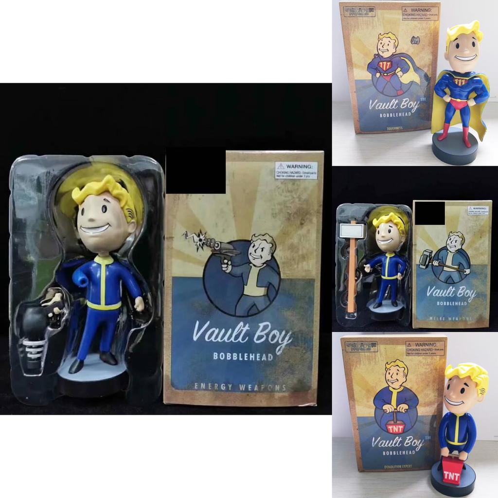 Detailed Vault Boy Fallout Mini Statue Handcrafted Display Piece
