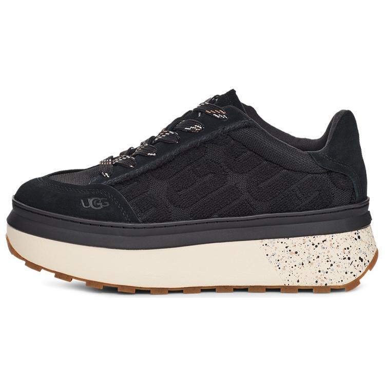 (WMNS) UGG Marin Lace Logo Sneaker Black Women s 1125025-BLK EU 40