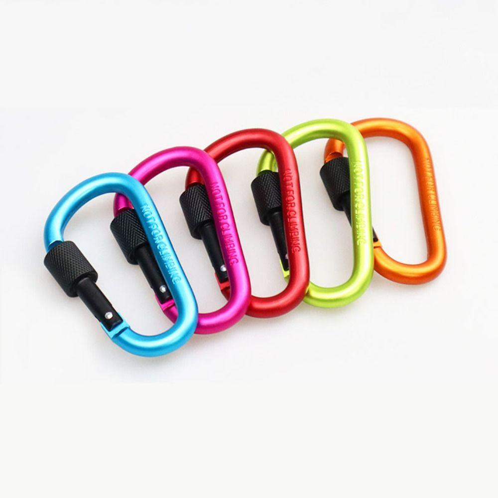 Key Holder D Shape Carabiners Tourist Hooks Carabiner Clip Fishing Carbin Buckle Water Cup Buckle