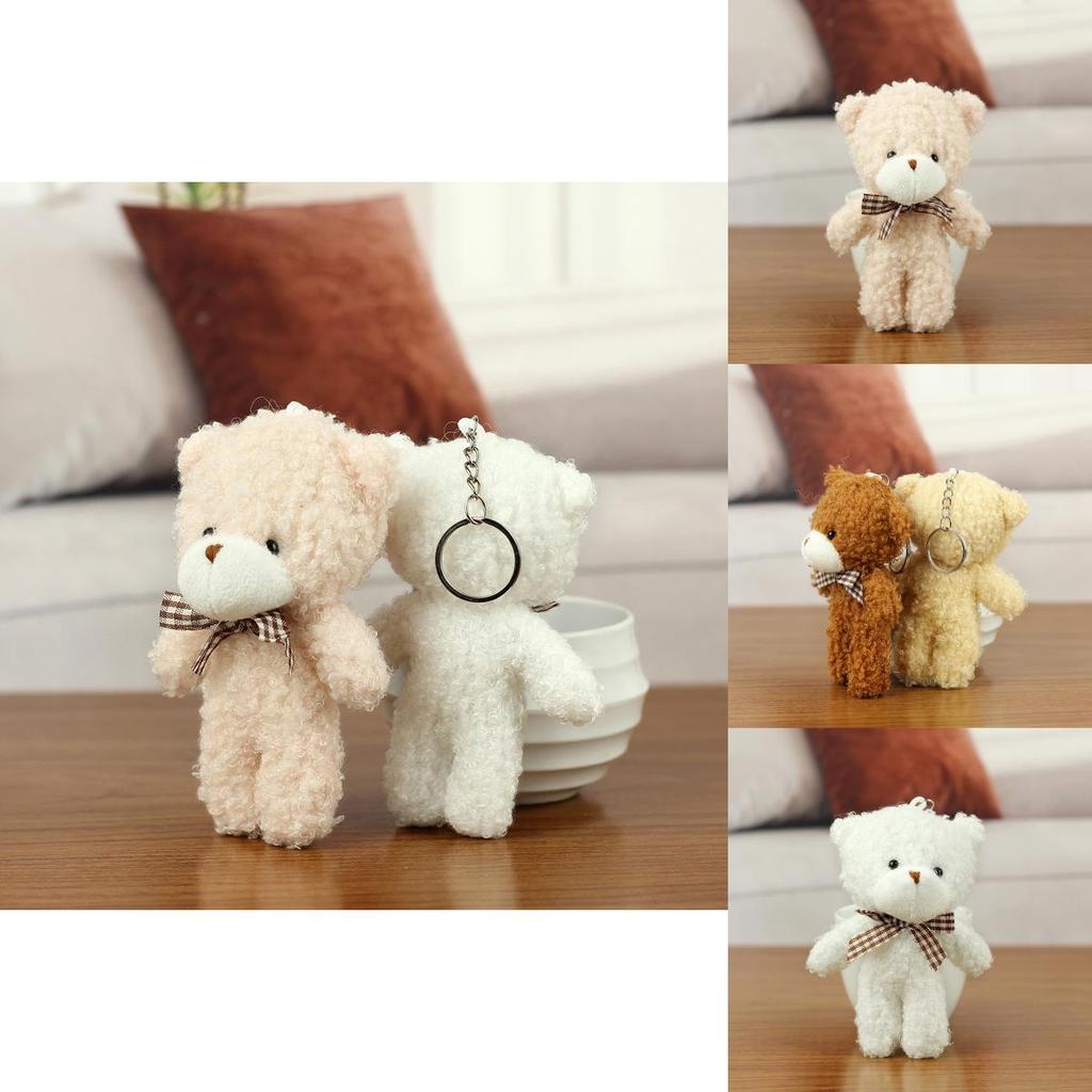 Uroczy Mini Pluszowy Miś Zabawka Pluszowa Wisząca Zawieszka Miękkie Wypchane Zwierzątko Breloczek Prezent